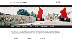 Desktop Screenshot of masfabricpark.com