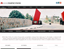 Tablet Screenshot of masfabricpark.com